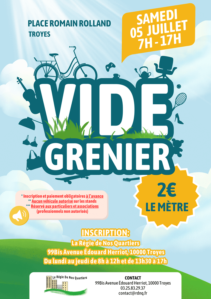 vide grenier 5 juillet